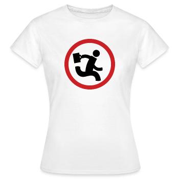 Nerd Herd Logo - Chuck - Women's T-Shirt - white - Front - AI Model Female 172 dark (172cm)