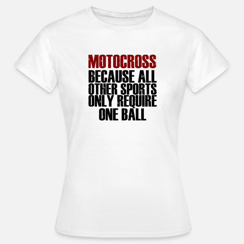 Motocross - Maglietta da donna - bianco