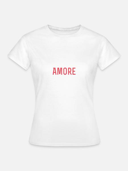 Amore Statement shirt - Frauen T-Shirt - Weiß