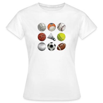 sports de balle - T-shirt Femme - blanc - Devant - AI Model Female 172 dark (172cm)
