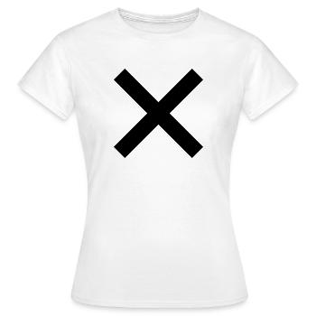 Kreuz - Frauen T-Shirt - Weiß - Vorne - AI Model Female 172 dark (172cm)