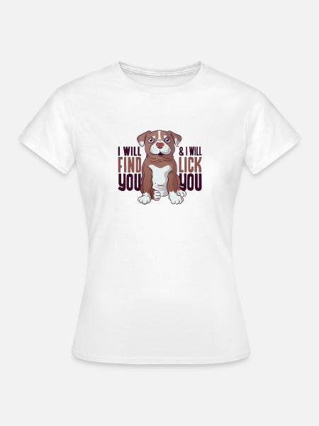 Hundeliebe - Frauen T-Shirt - Weiß