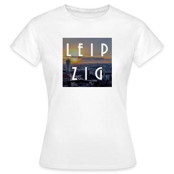 Leipzig - T-shirt Femme - blanc - Devant - AI Model Female 172 dark (172cm)