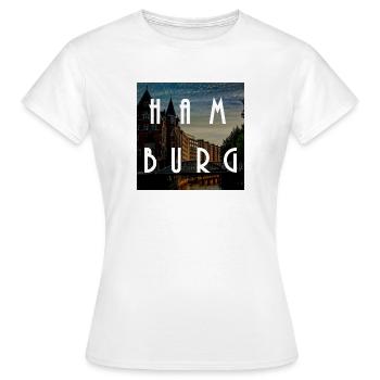 Hambourg - T-shirt Femme - blanc - Devant - AI Model Female 172 dark (172cm)