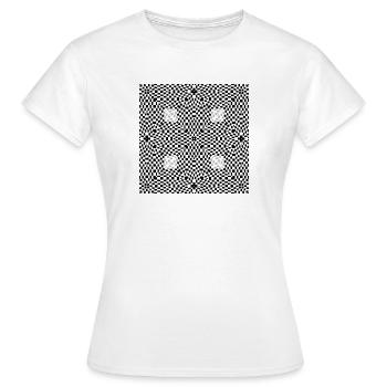 abstraction - T-shirt Femme - blanc - Devant - AI Model Female 172 dark (172cm)