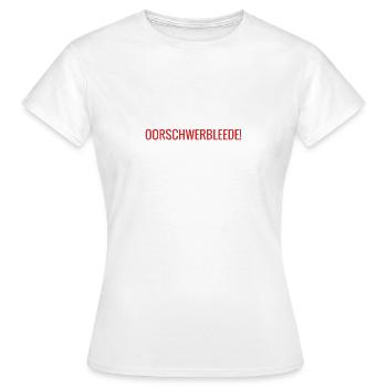 Oorschwerbleede Saxon - T-shirt Femme - blanc - Devant - AI Model Female 172 dark (172cm)