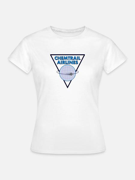 Chemtrail Airlines Pilot - Frauen T-Shirt - Weiß