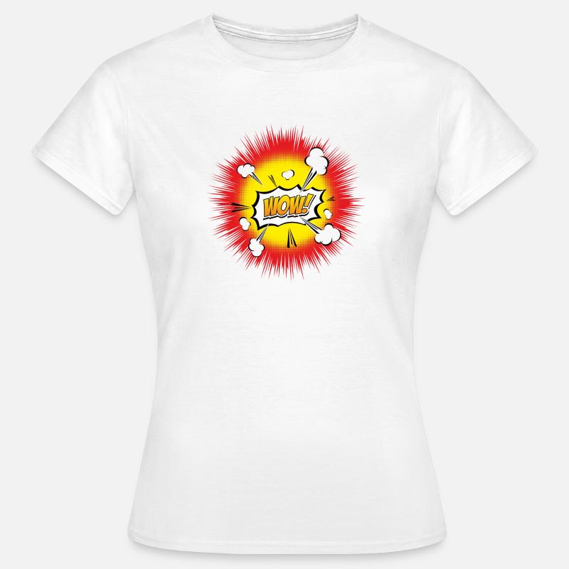 WOW EXPLOSION - Women's T-Shirt - white