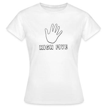 High Five - Frauen T-Shirt - Weiß - Vorne - AI Model Female 172 dark (172cm)