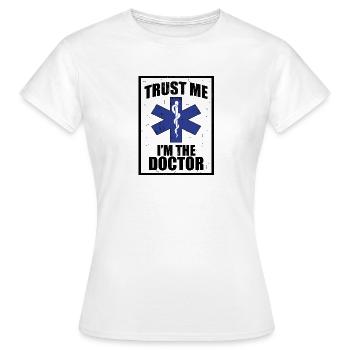 Doktor Arzt Medizin Ärztin Mediziner Geschenk - Frauen T-Shirt - Weiß - Vorne - AI Model Female 172 dark (172cm)