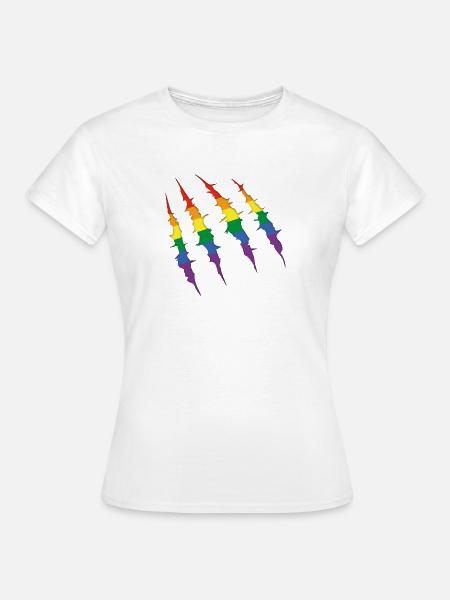 lgbt kratzer - Frauen T-Shirt - Weiß