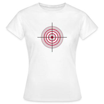 Réticule et cible - T-shirt Femme - blanc - Devant - AI Model Female 172 dark (172cm)
