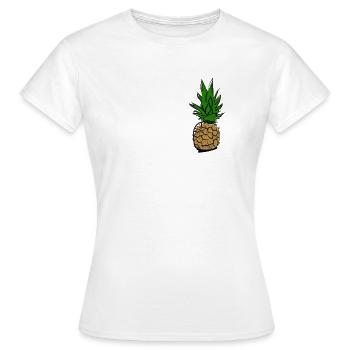 ananas - T-shirt Femme - blanc - Devant - AI Model Female 172 dark (172cm)