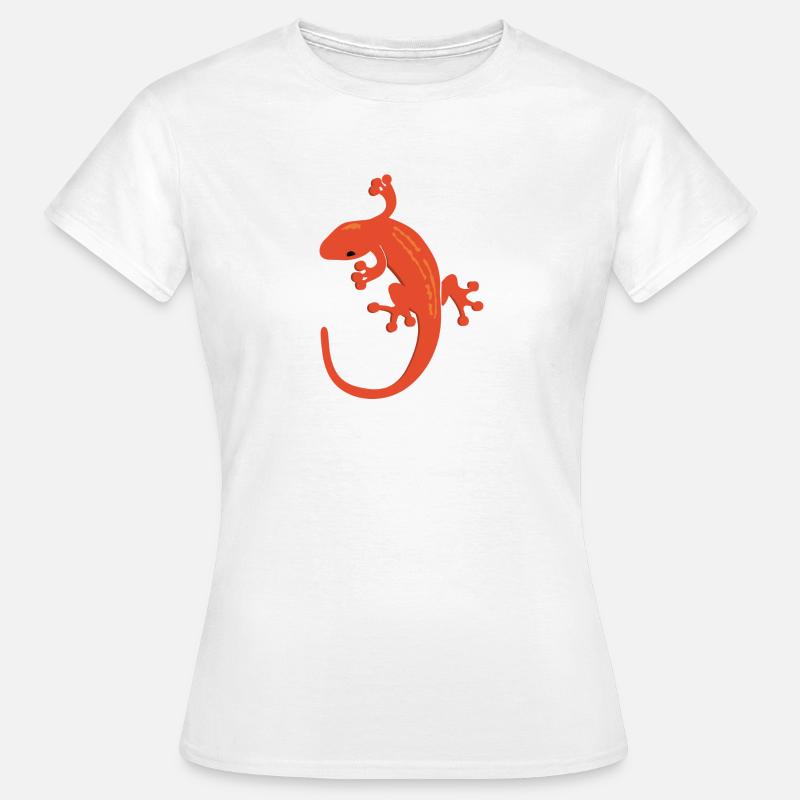 Lizard Salamandra Gift Gift Idea Gecko - Women's T-Shirt - white