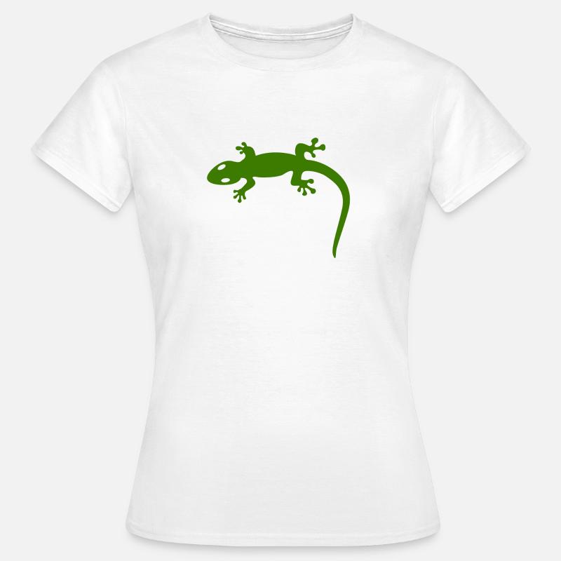 Eidechse - Frauen T-Shirt - Weiß
