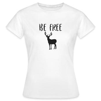 Liberté - T-shirt Femme - blanc - Devant - AI Model Female 172 dark (172cm)