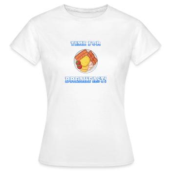 Time For Breakfast - Women's T-Shirt - white - Front - AI Model Female 172 dark (172cm)