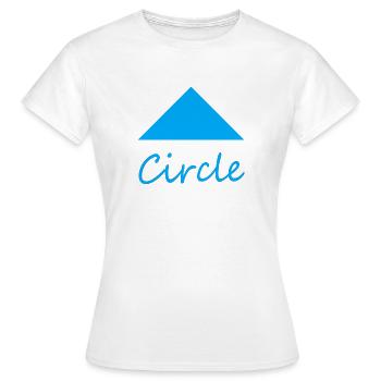 Falsche Kreisform - Frauen T-Shirt - Weiß - Vorne - AI Model Female 172 dark (172cm)