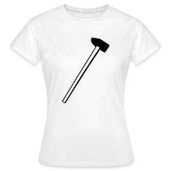 Hammer - Slege Hammer - Frauen T-Shirt - Weiß - Vorne - AI Model Female 172 dark (172cm)
