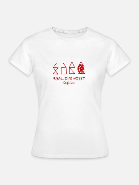 Haus vom Nikolaus - Frauen T-Shirt - Weiß