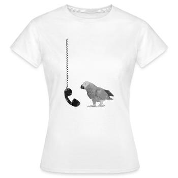 Téléphone - T-shirt Femme - blanc - Devant - AI Model Female 172 dark (172cm)