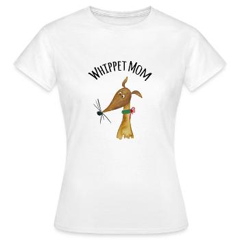 Whippet Mom fawn - Frauen T-Shirt - Weiß - Vorne - AI Model Female 172 dark (172cm)