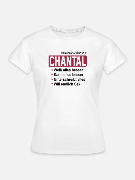 chantal - Frauen T-Shirt - Weiß