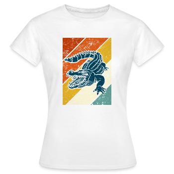 alligator - T-shirt Femme - blanc - Devant - AI Model Female 172 dark (172cm)