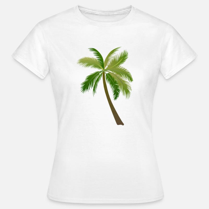 palm tree palm palms - Women's T-Shirt - white