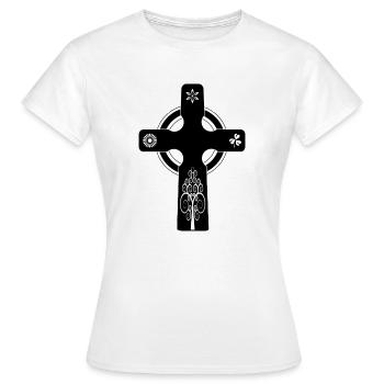 croix celte cadeau - T-shirt Femme - blanc - Devant - AI Model Female 172 dark (172cm)