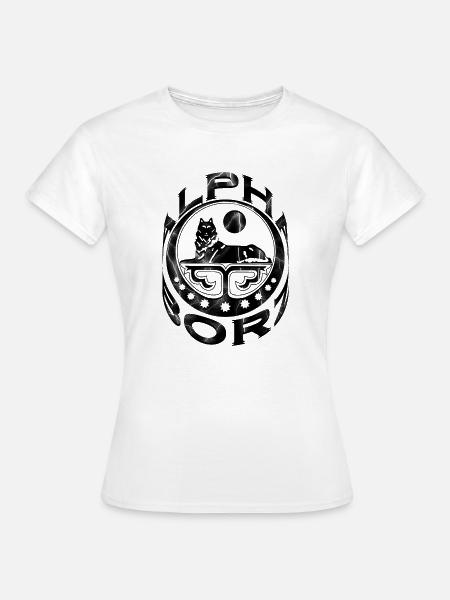 ALPHA BORZ Lightning - Frauen T-Shirt - Weiß