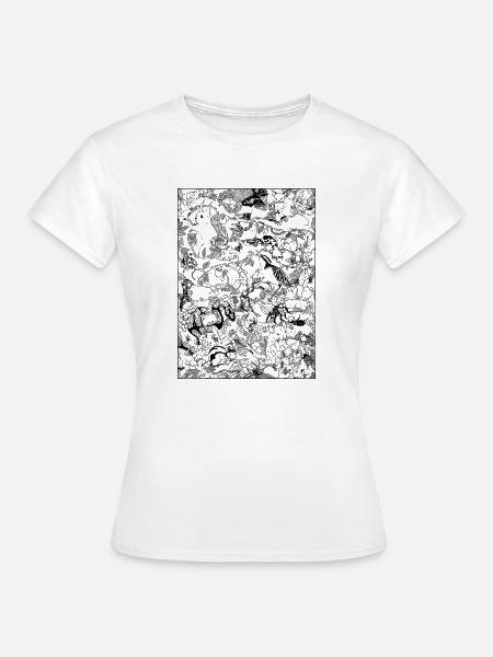 Massentiere (schwarz) - Frauen T-Shirt - Weiß
