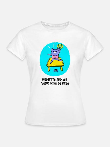 meditieren - Frauen T-Shirt - Weiß