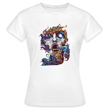 Fumer de l’herbe Cannabis Fumer du cannabis Trip Dream Joint - T-shirt Femme - blanc - Devant - AI Model Female 172 dark (172cm)