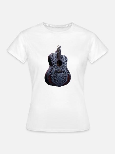 Gitarre - Frauen T-Shirt - Weiß