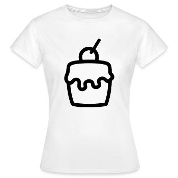 Cupcake - Frauen T-Shirt - Weiß - Vorne - AI Model Female 172 dark (172cm)
