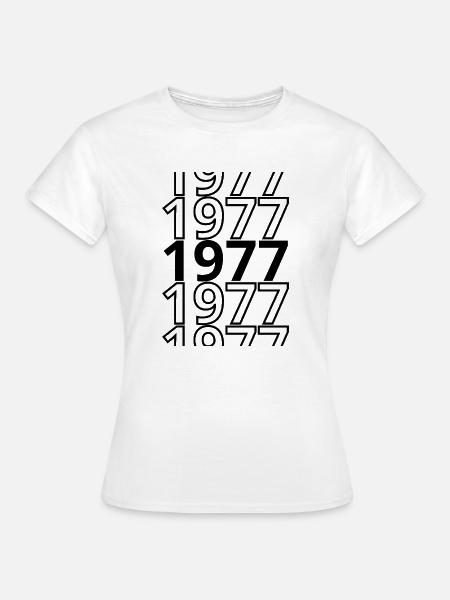 1977 1977 1977 - Frauen T-Shirt - Weiß