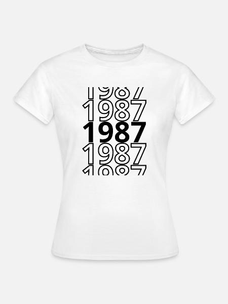 1987 1987 1987 - Frauen T-Shirt - Weiß