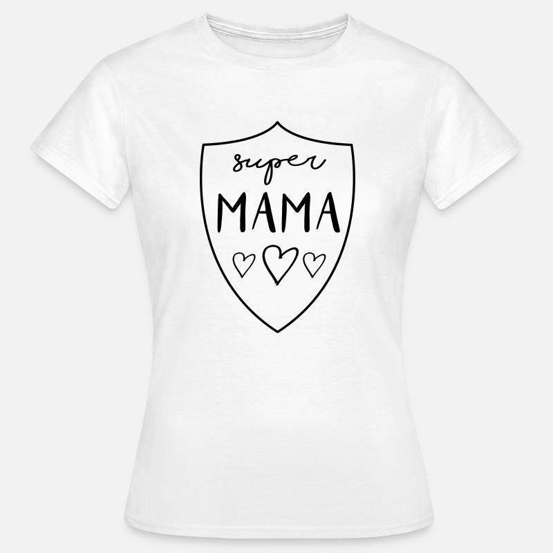 SUPER MAMA - Supermom - Women's T-Shirt - white