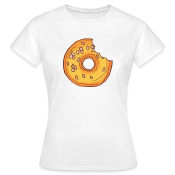 Donuts Confiserie Cookie Törtchen Kuchen Torten - Frauen T-Shirt - Weiß - Vorne - AI Model Female 172 dark (172cm)