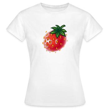 fraise - fraise - T-shirt Femme - blanc - Devant - AI Model Female 172 dark (172cm)