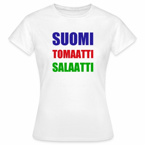 SUOMI SALAATTI tomater - T-skjorte for kvinner