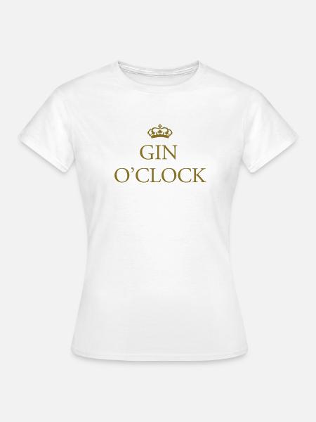 Gin O'Clock - Frauen T-Shirt - Weiß
