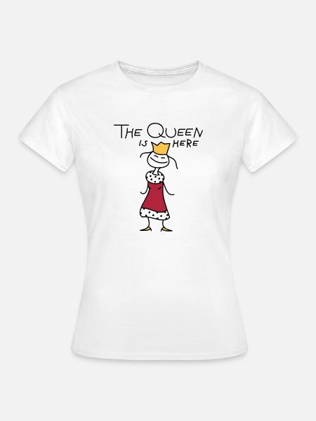 The Queen - Frauen T-Shirt - Weiß