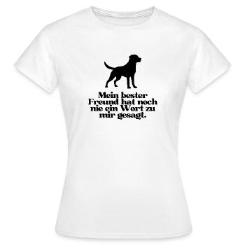 Hund, Liebe - Frauen T-Shirt - Weiß - Vorne - AI Model Female 172 dark (172cm)
