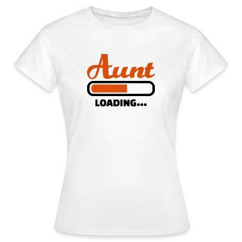 Aunt - Women's T-Shirt - white - Front - AI Model Female 172 dark (172cm)
