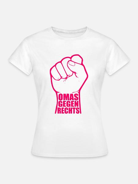 Omas gegen rechts - Frauen T-Shirt - Weiß