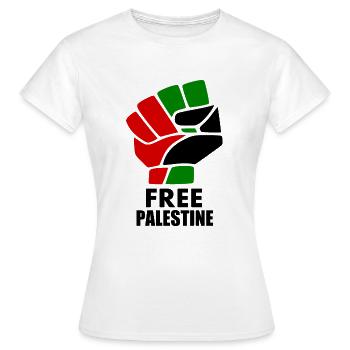 palestina - Women's T-Shirt - white - Front - AI Model Female 172 dark (172cm)