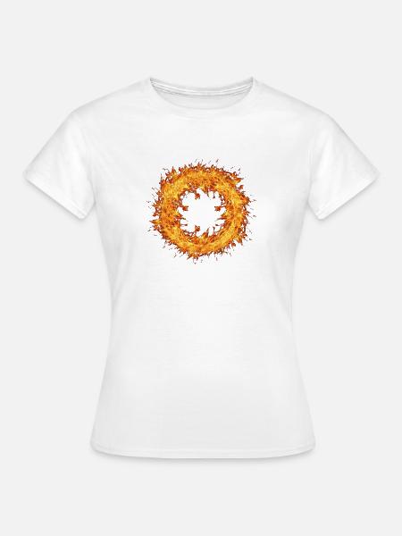 Cerchio di fuoco - Frauen T-Shirt - Weiß