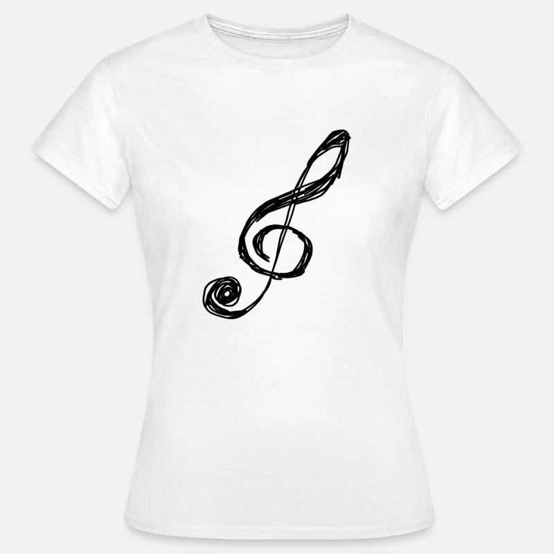 Treble clef - Women's T-Shirt - white